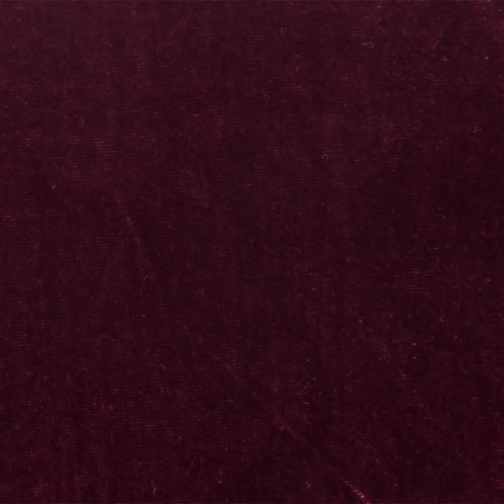 Red Solid Rayon Poly Velvet Woven Fabric