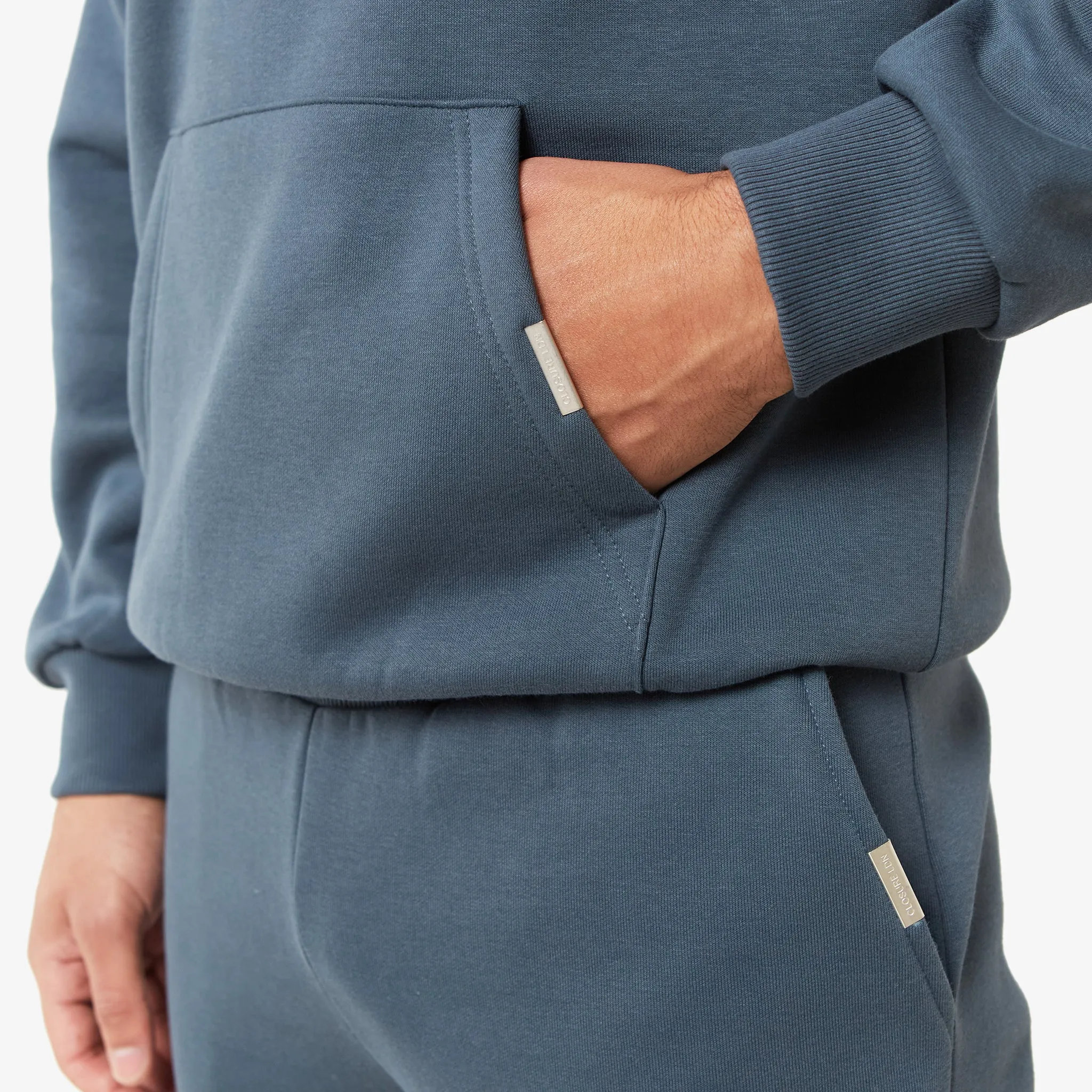 Relaxed Fit Hoodie | Steel Blue
