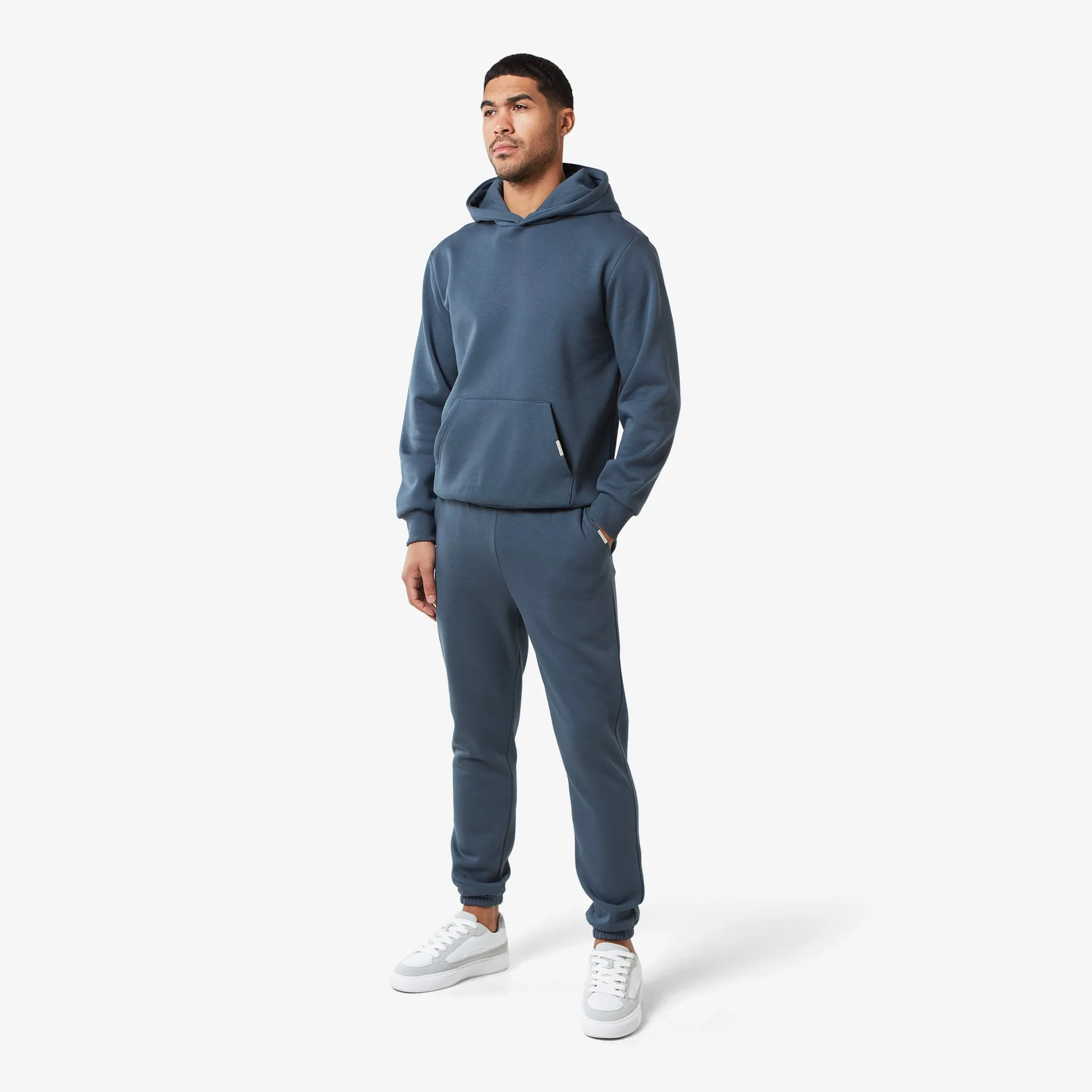 Relaxed Fit Hoodie | Steel Blue