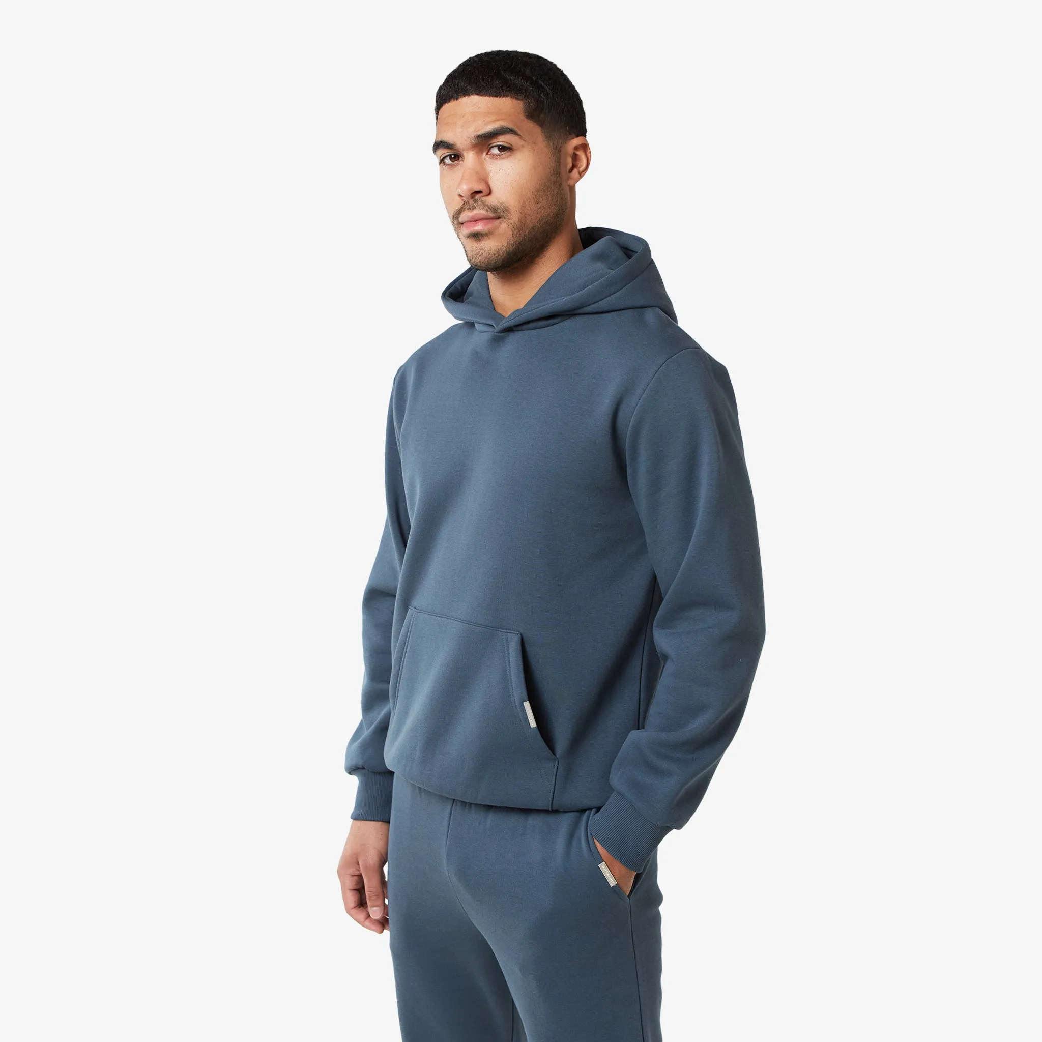 Relaxed Fit Hoodie | Steel Blue