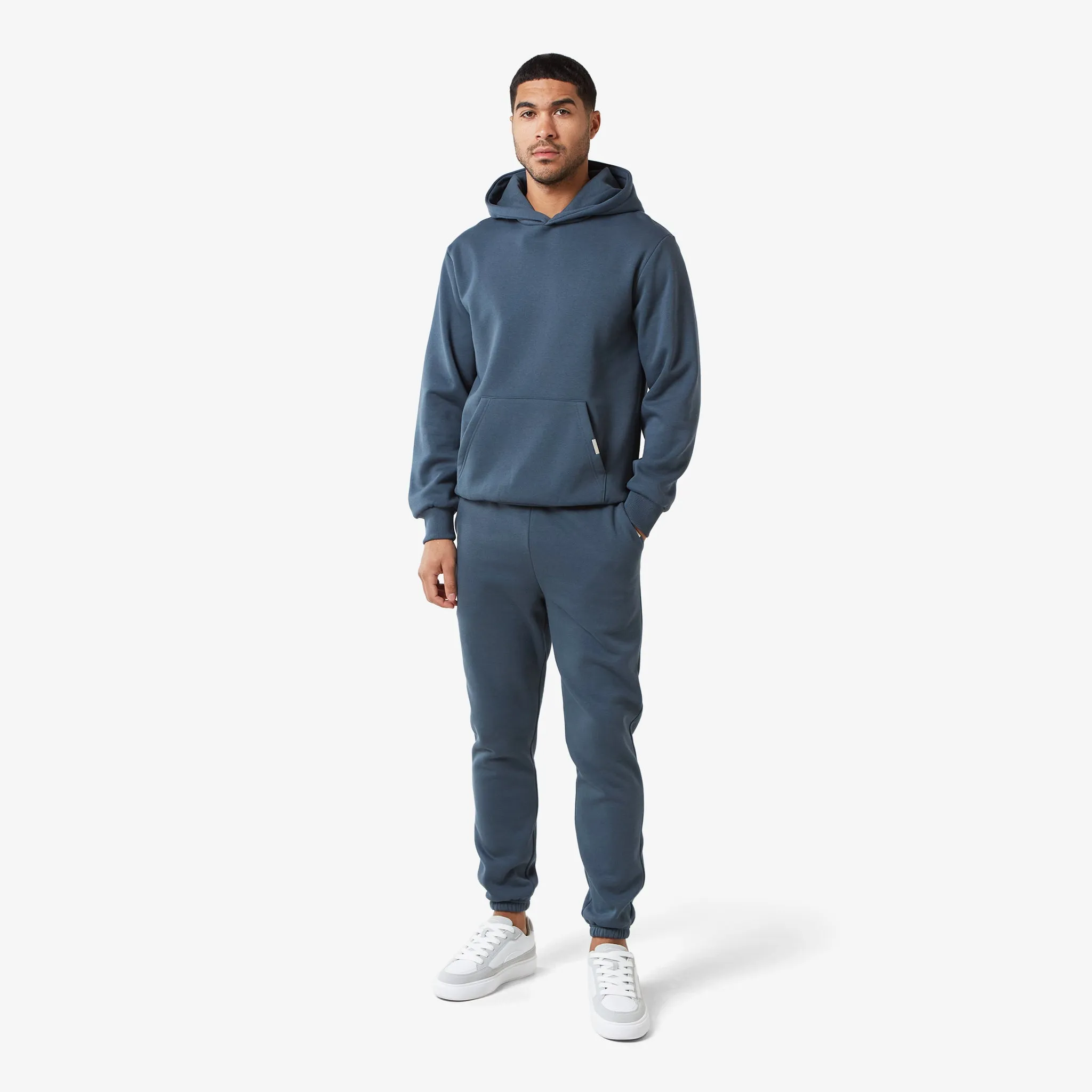 Relaxed Fit Hoodie | Steel Blue
