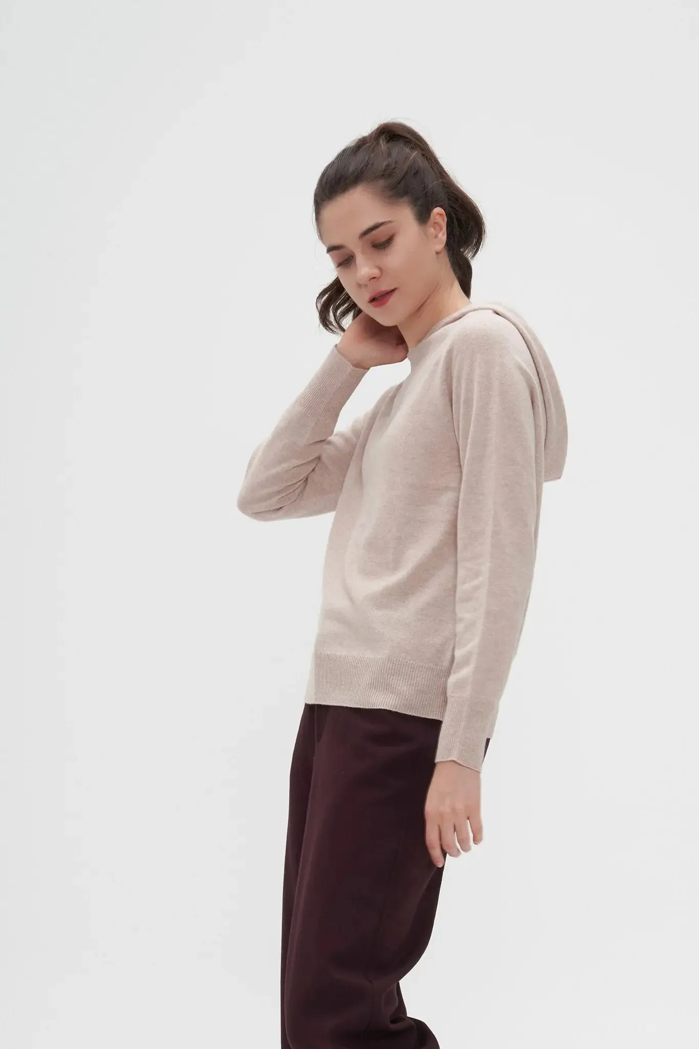 Relaxed Merino Wool Hoodie