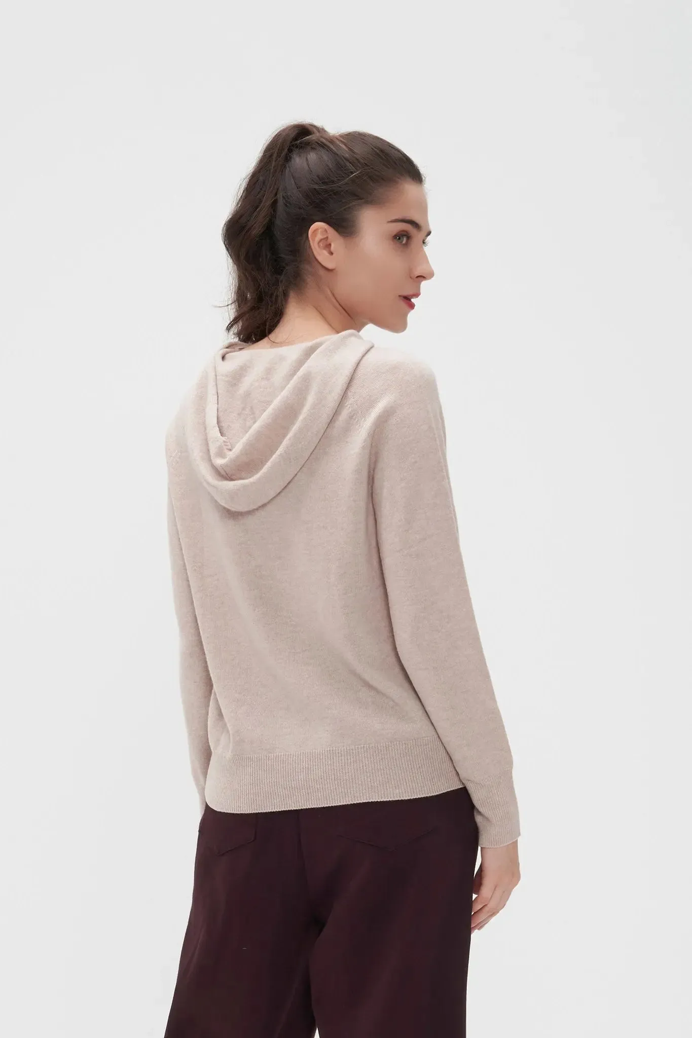 Relaxed Merino Wool Hoodie