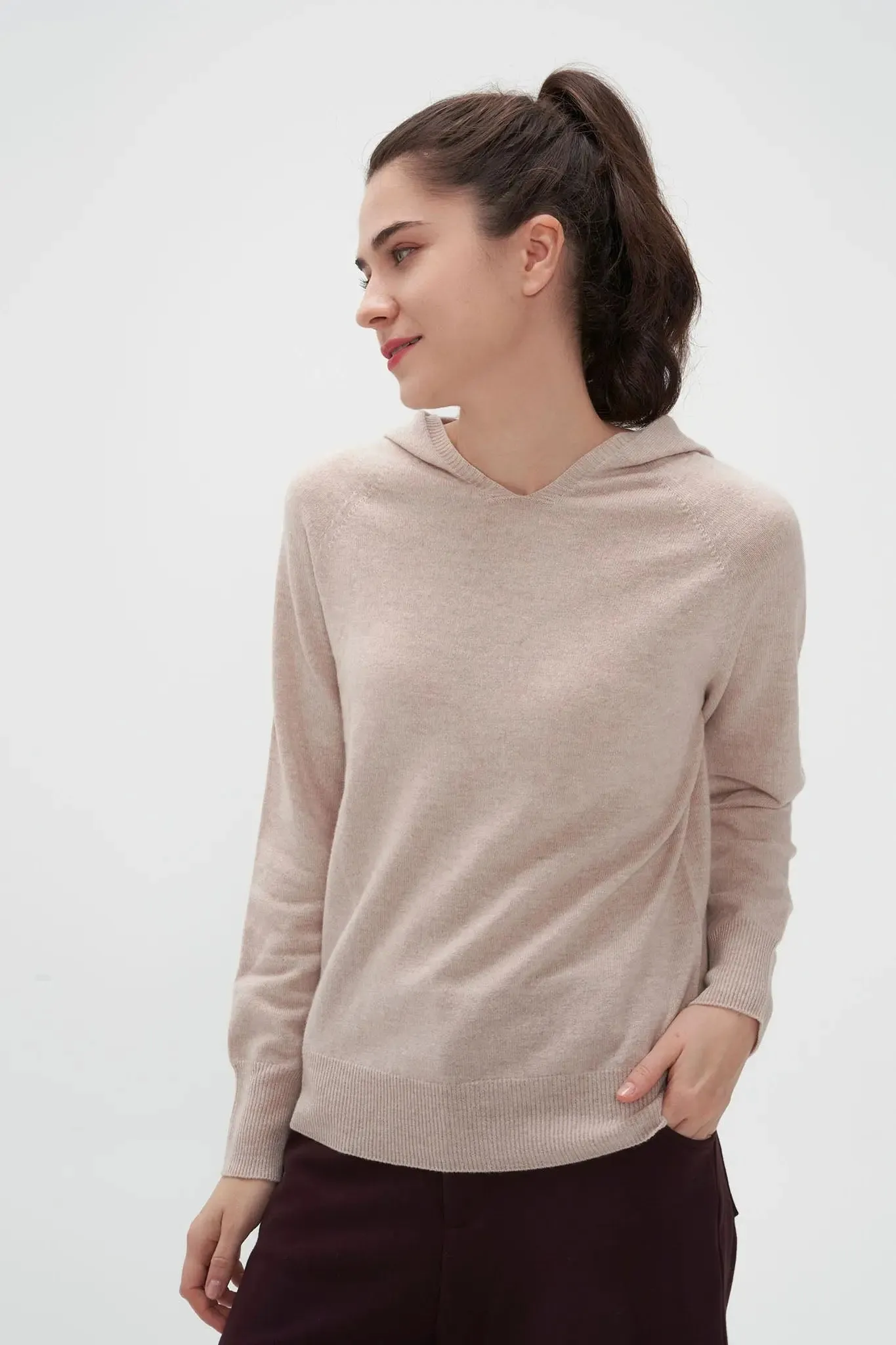 Relaxed Merino Wool Hoodie