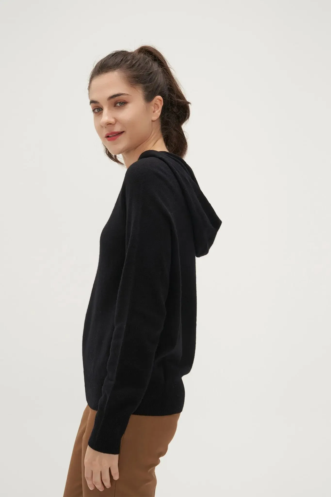 Relaxed Merino Wool Hoodie
