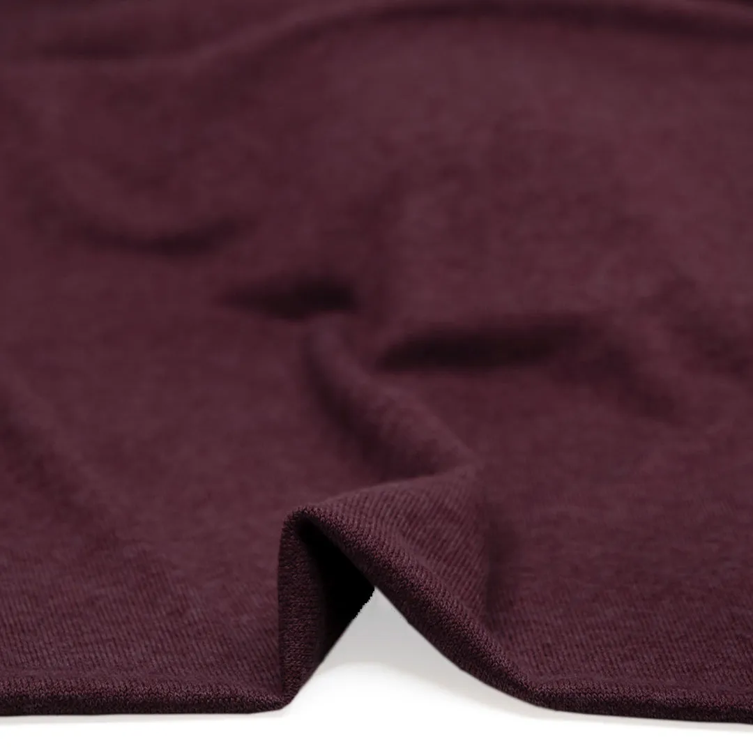 Remnant - 1.1m - Bliss Lightweight Sweater Knit - Boysenberry