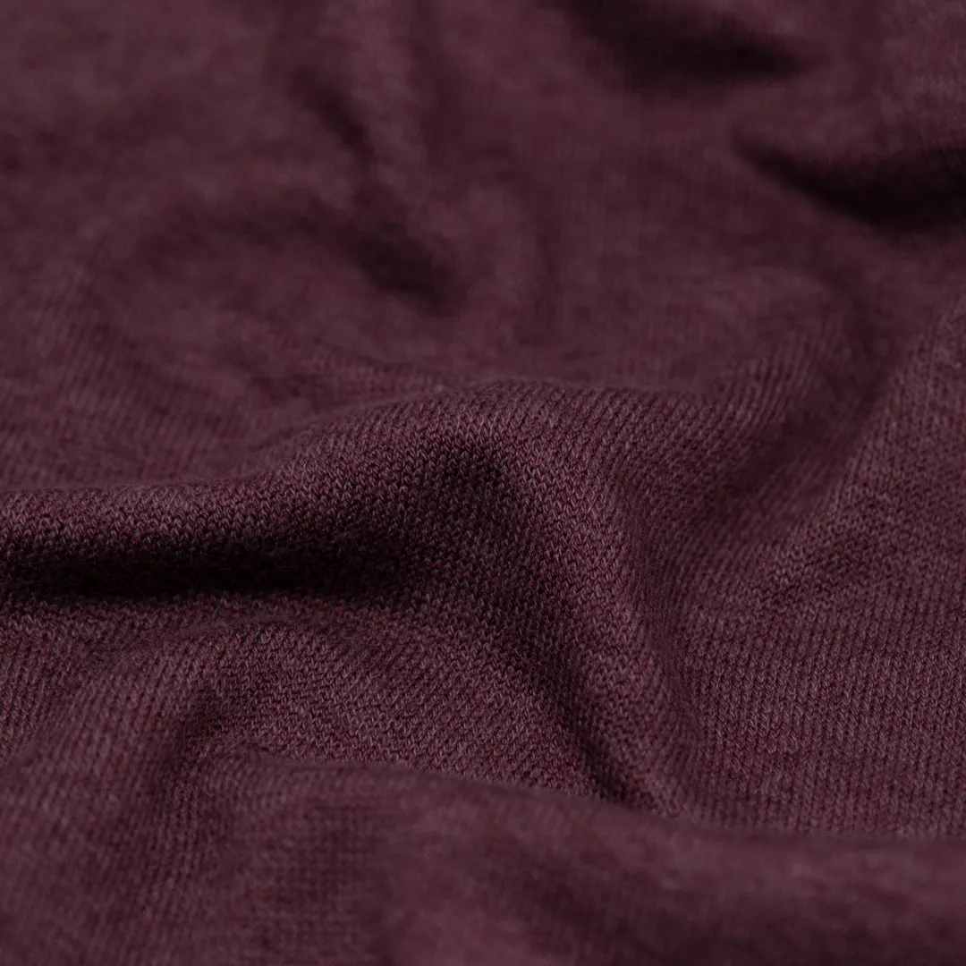 Remnant - 1.1m - Bliss Lightweight Sweater Knit - Boysenberry