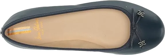 Sam Edelman Felicia Hudson Navy Luxe Slip On Rounded Toe Flexible Ballet Flats