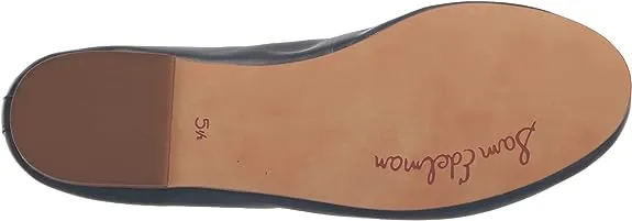 Sam Edelman Felicia Hudson Navy Luxe Slip On Rounded Toe Flexible Ballet Flats