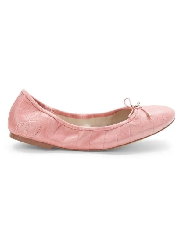 Sam Edelman Felicia Light Pink Slip On Rounded Closed Toe Flexible Ballet Flat