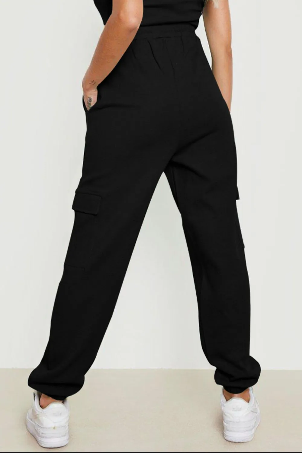 Send A Postcard Drawstring Pocketed Joggers