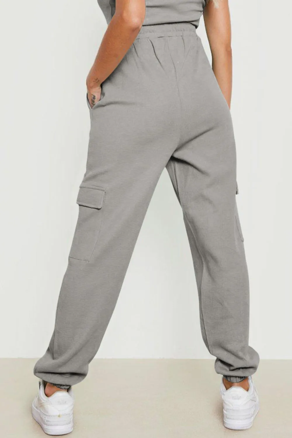 Send A Postcard Drawstring Pocketed Joggers
