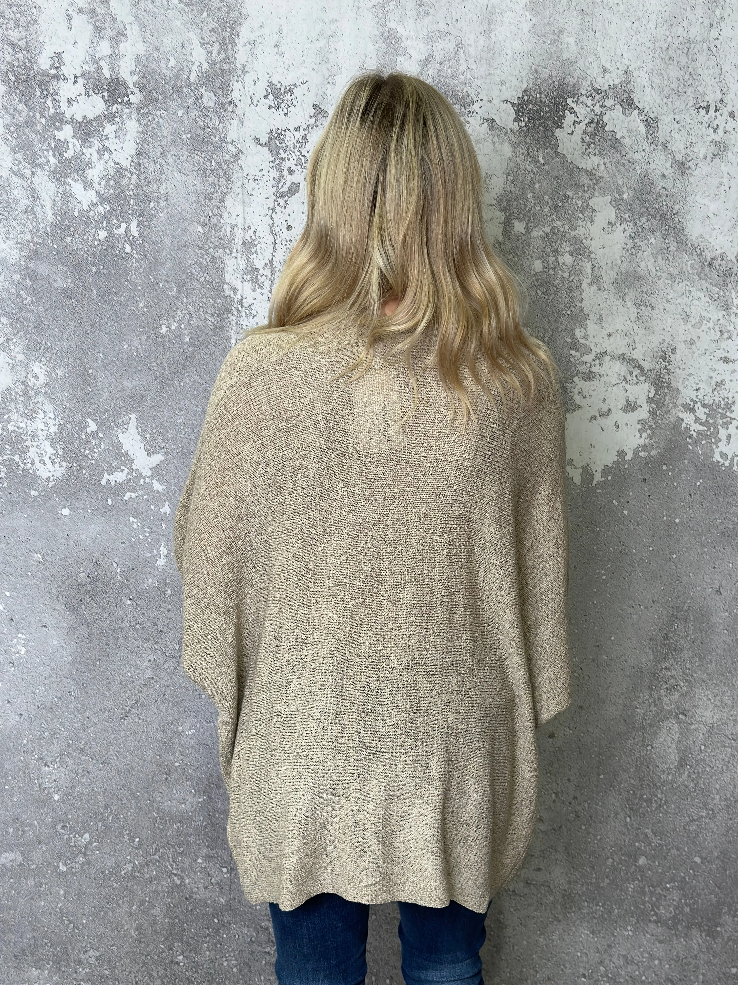 Short Sleeve Stunner Cardigan - Tan - FINAL SALE
