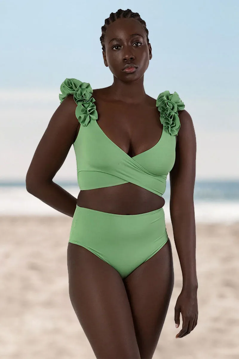 Stringy Selvedge Feminine Front Wrap Bikini