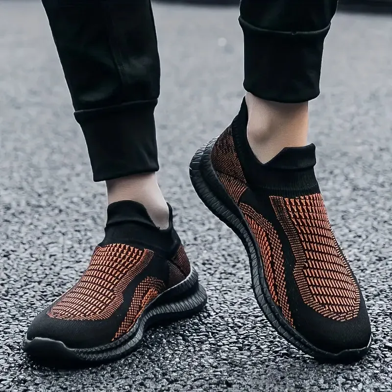 Trendy gebreide slip-on sneakers voor heren