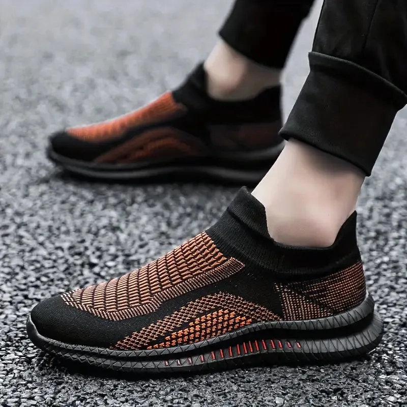 Trendy gebreide slip-on sneakers voor heren