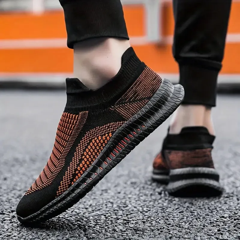 Trendy gebreide slip-on sneakers voor heren