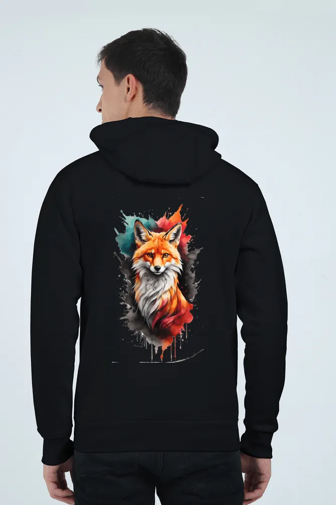Unisex Heavyweight Zip Hoodie – Classic Black, Ultimate Warmth and Style