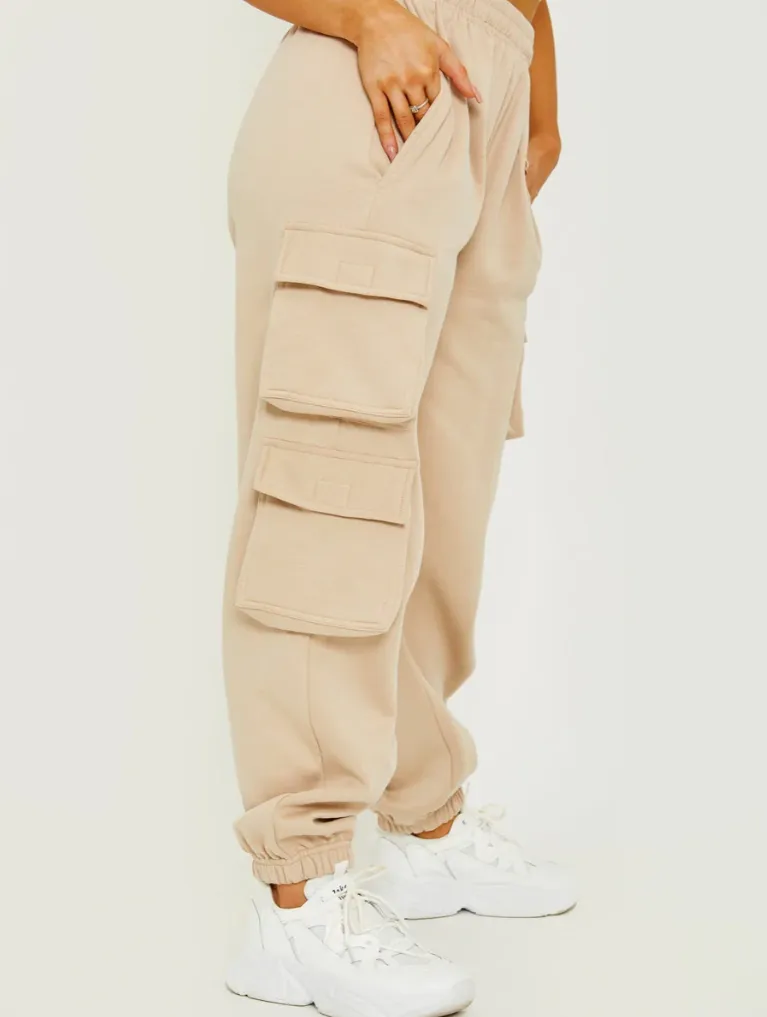 Utility Pocket Fleeced Cargo Joggers