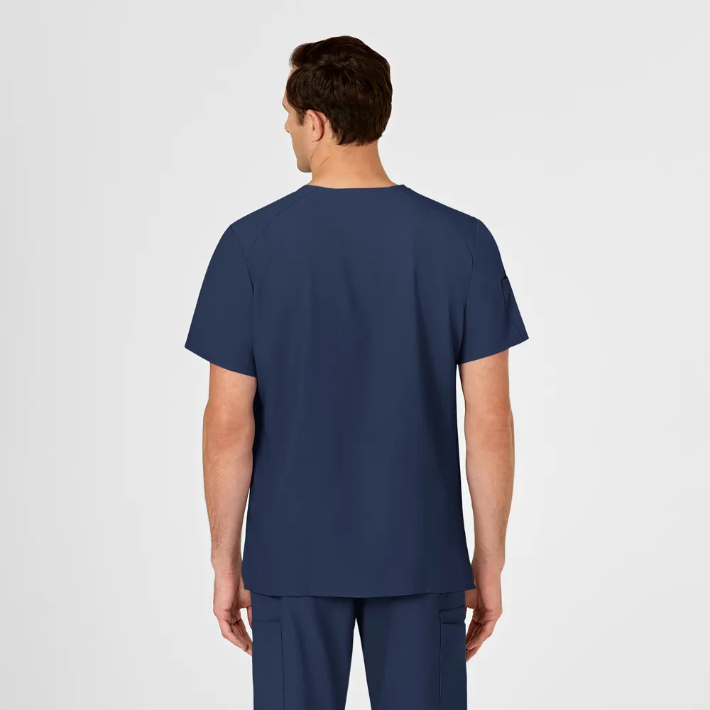 W123 Men's V-Neck Scrub Top (6355)