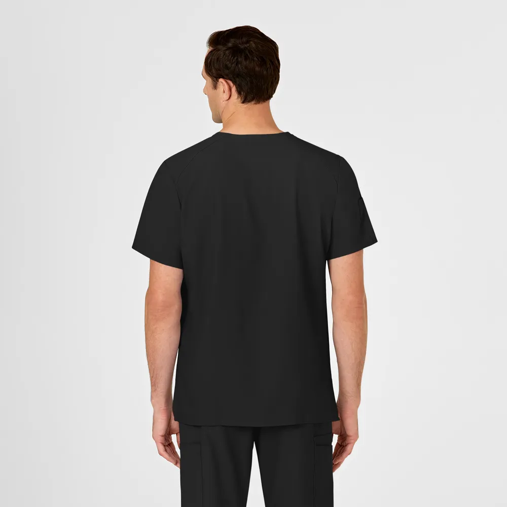 W123 Men's V-Neck Scrub Top (6355)