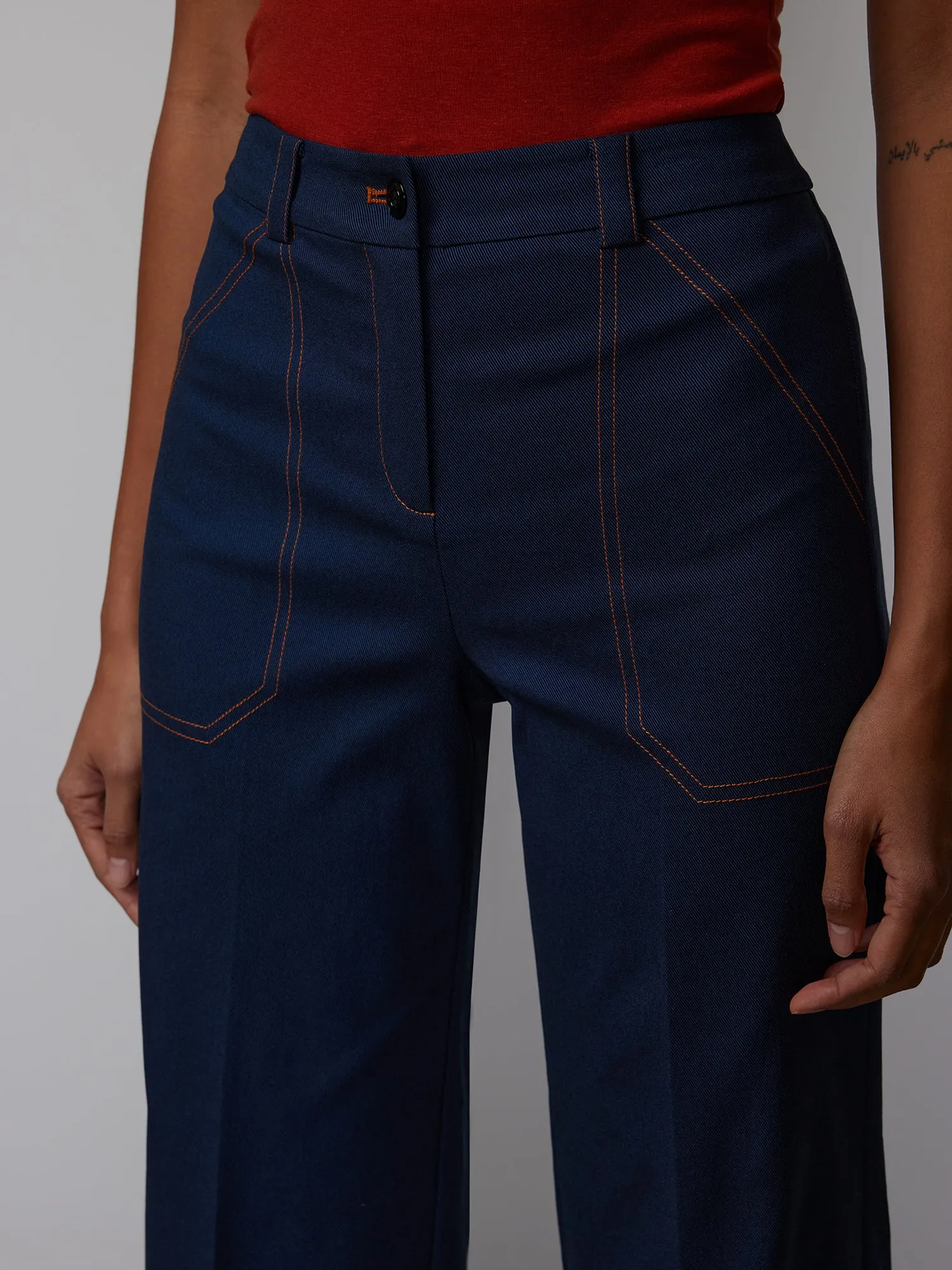 Wide Leg Paige Denim Ankle Pant