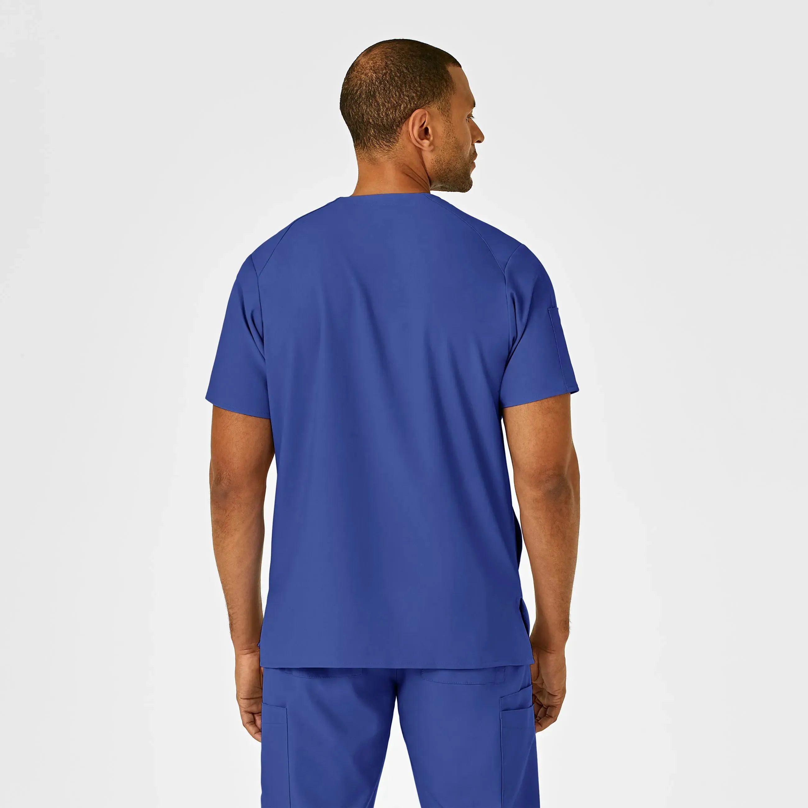 Wink Men's W123 V-Neck Scrub Top - Galaxy Blue