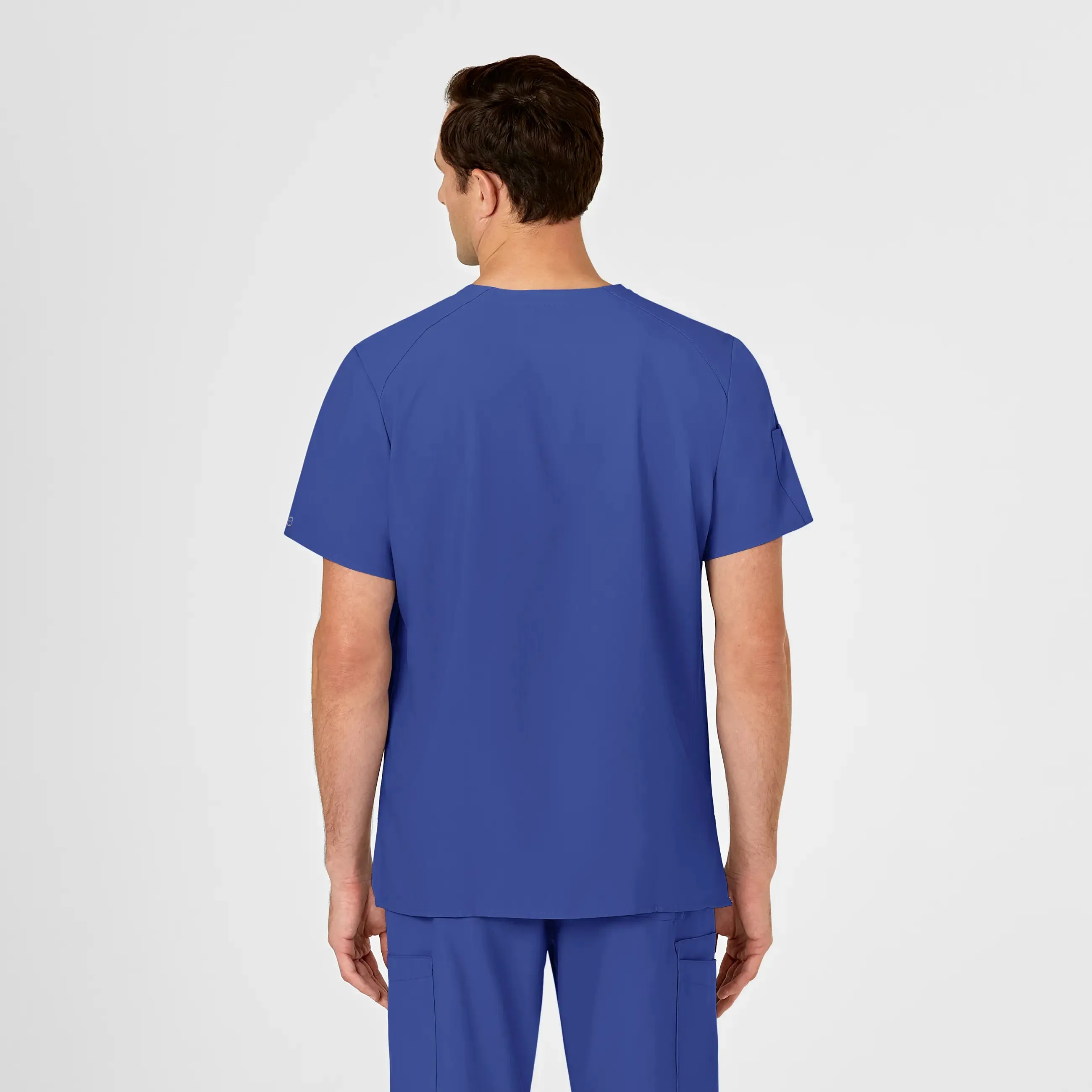 Wink Men's W123 V-Neck Scrub Top - Galaxy Blue