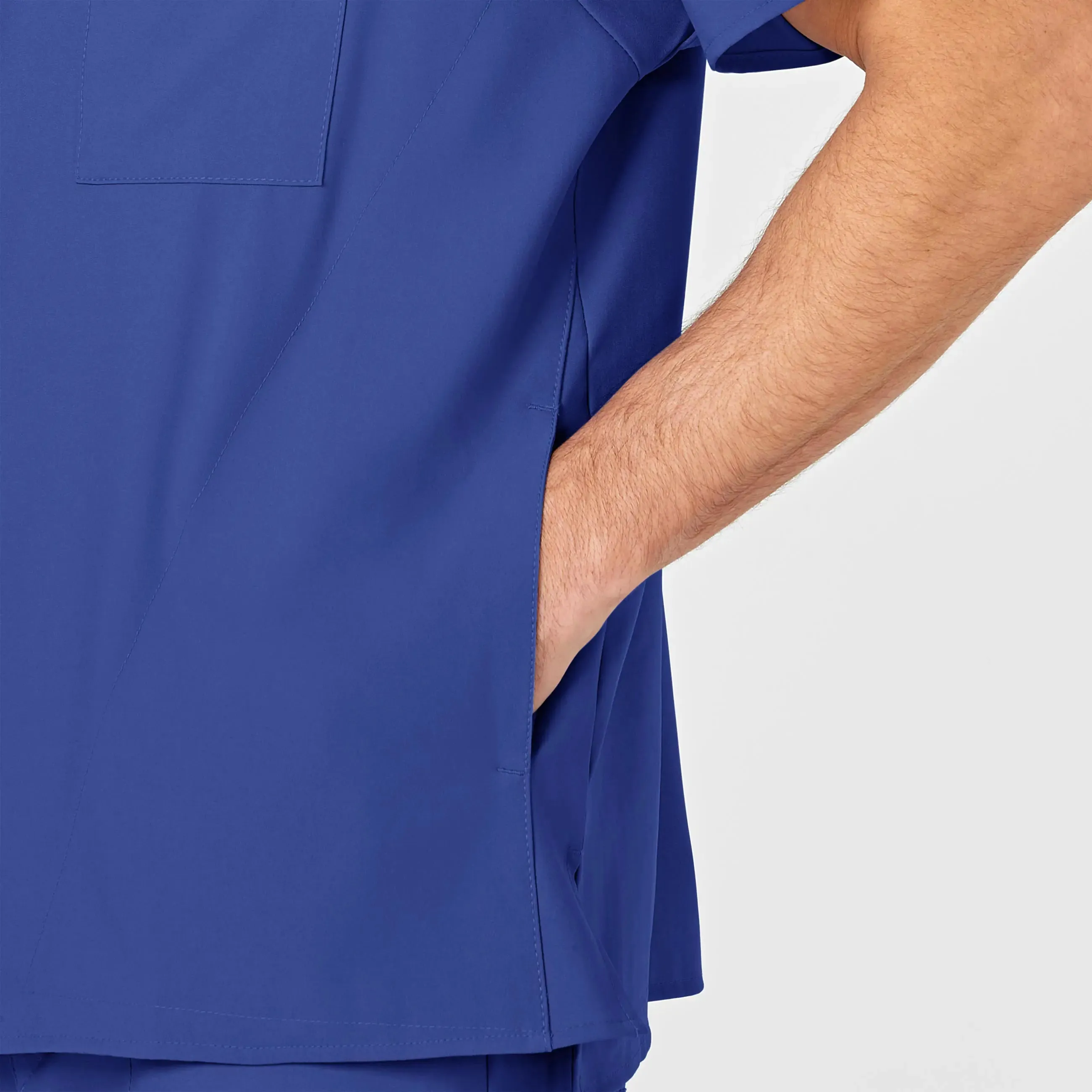 Wink Men's W123 V-Neck Scrub Top - Galaxy Blue