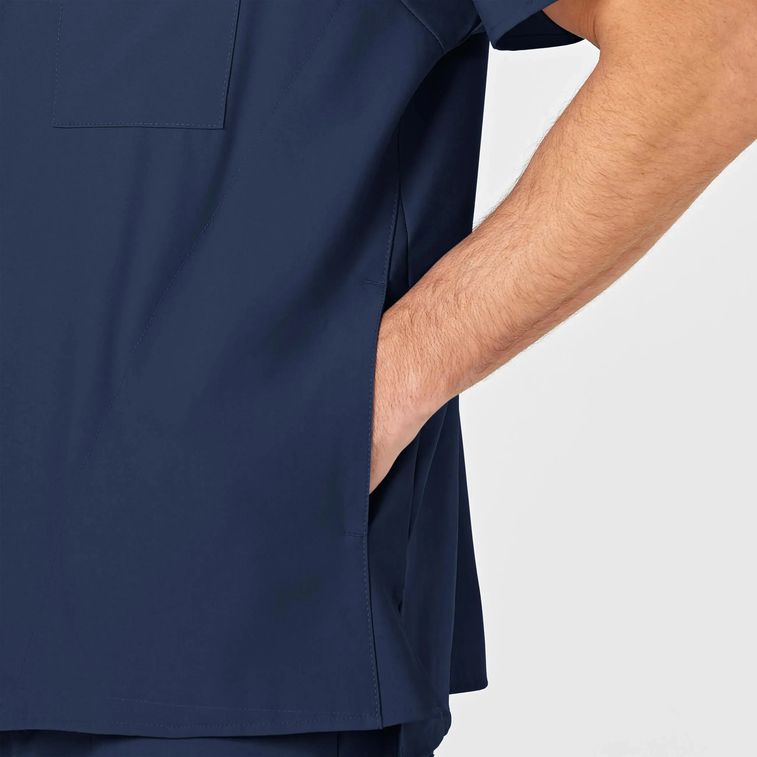 Wink Men's W123 V-Neck Scrub Top - Navy