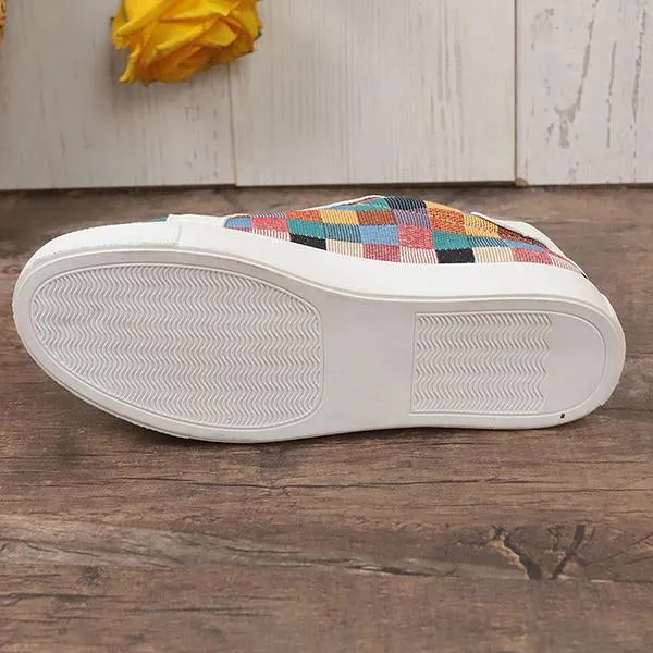 Women's Everyday Plaid Flat Casual Shoes 74527373S
