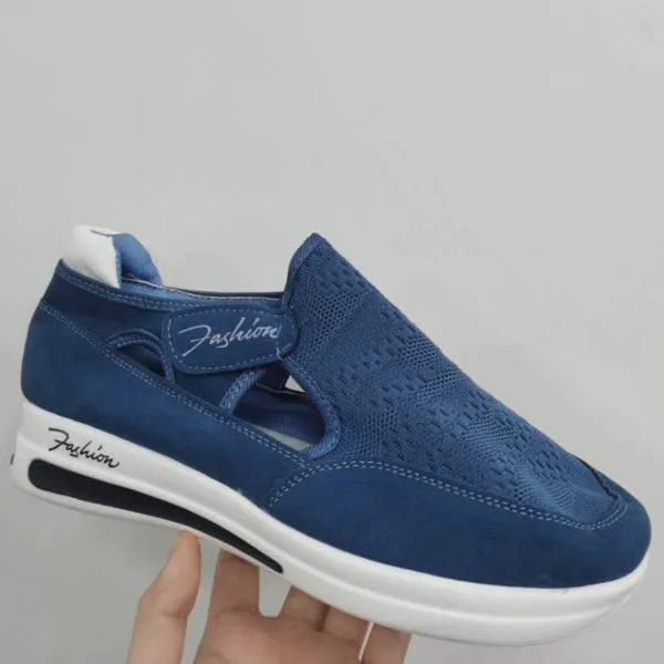 Women'S Fly Wedge Wedge Velcro Casual Shoes 51239165C