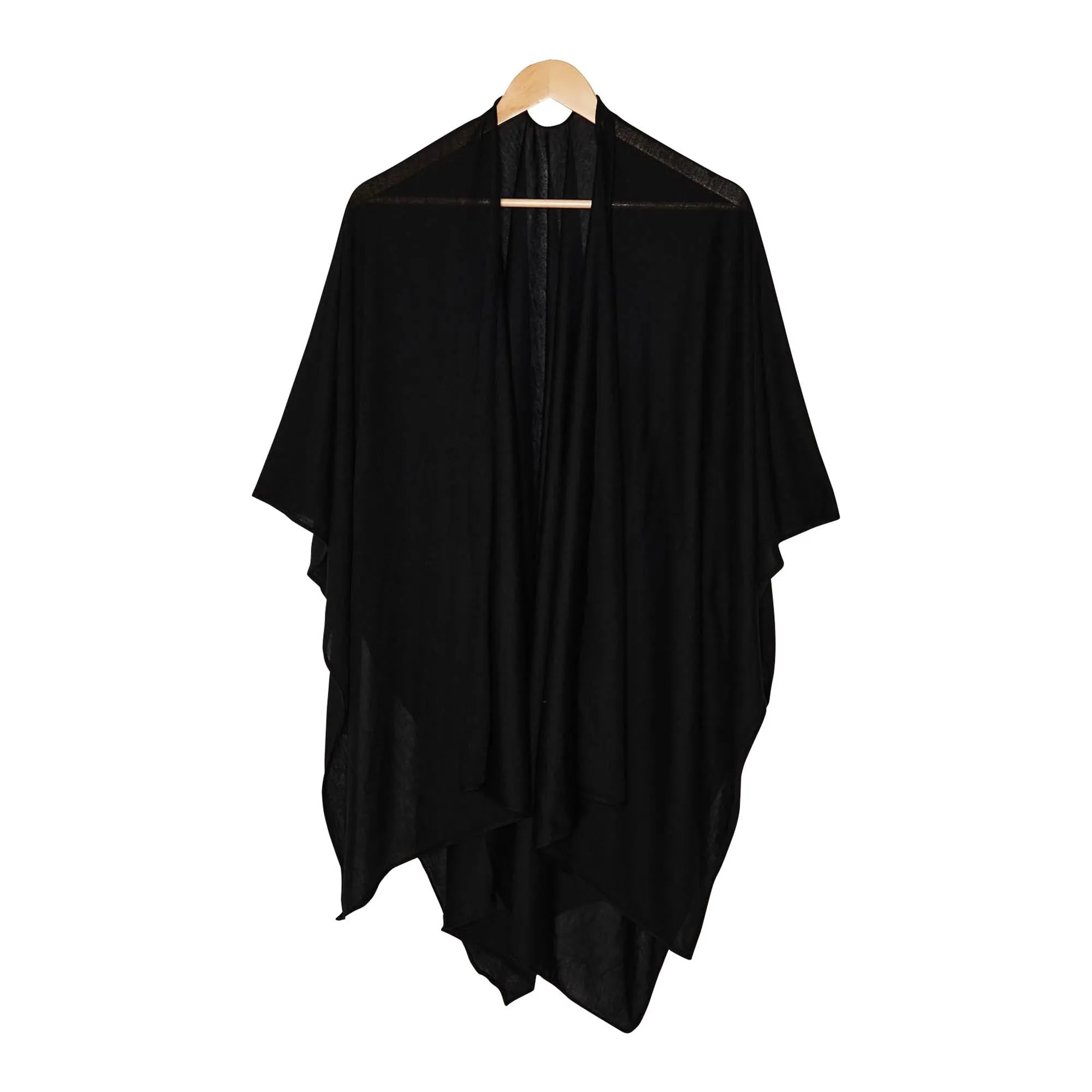Women's Lightweight Solid Ruana Wrap