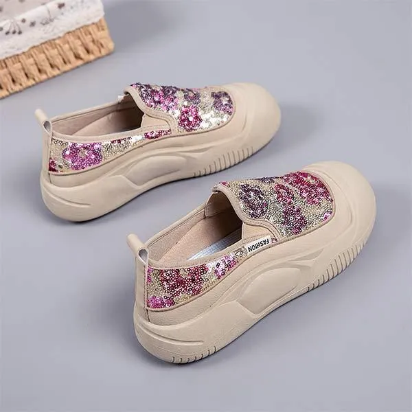 Women's Sequin Platform Loafers 45276307C