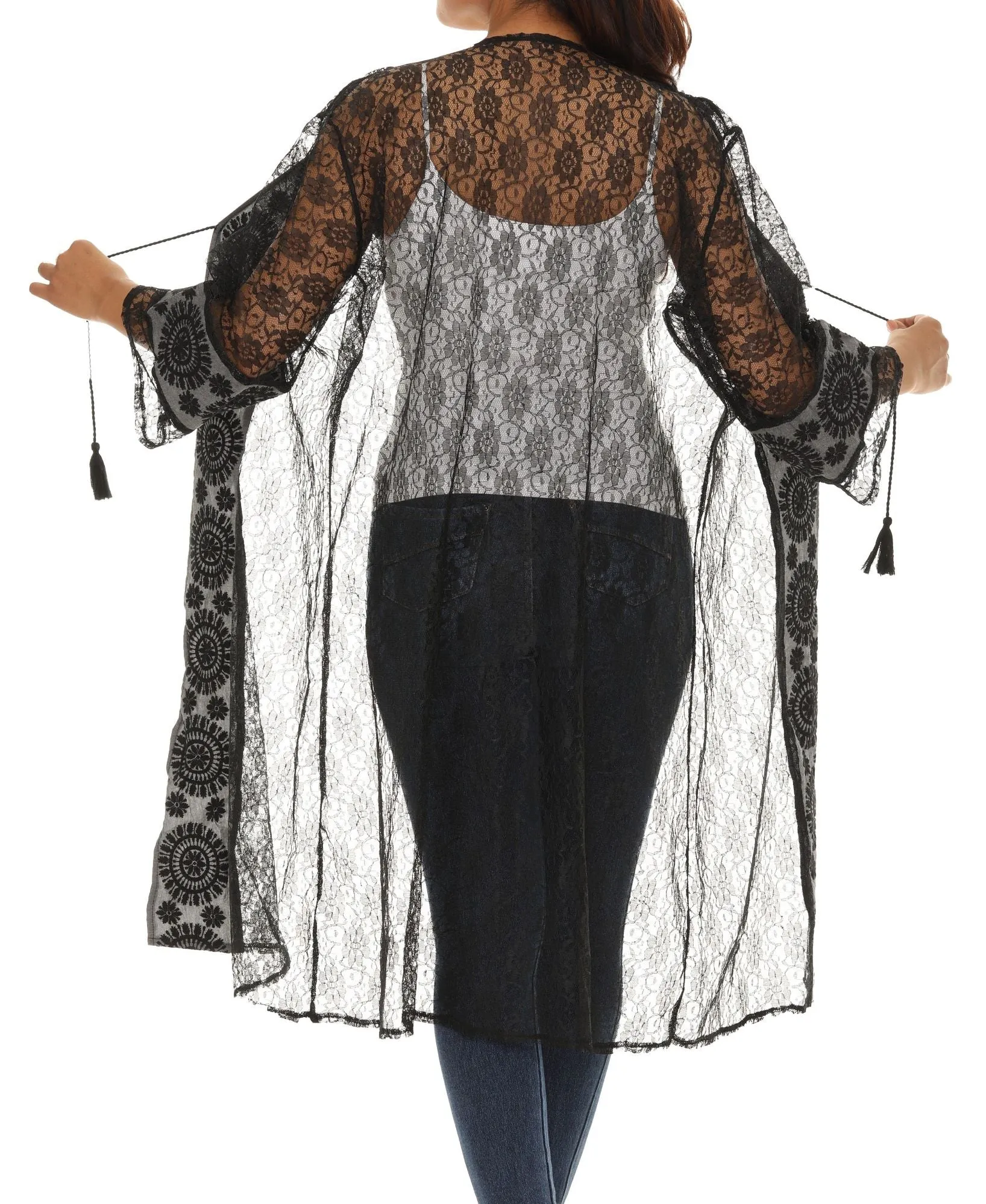Women's Summer Long Mesh Duster Cardigan