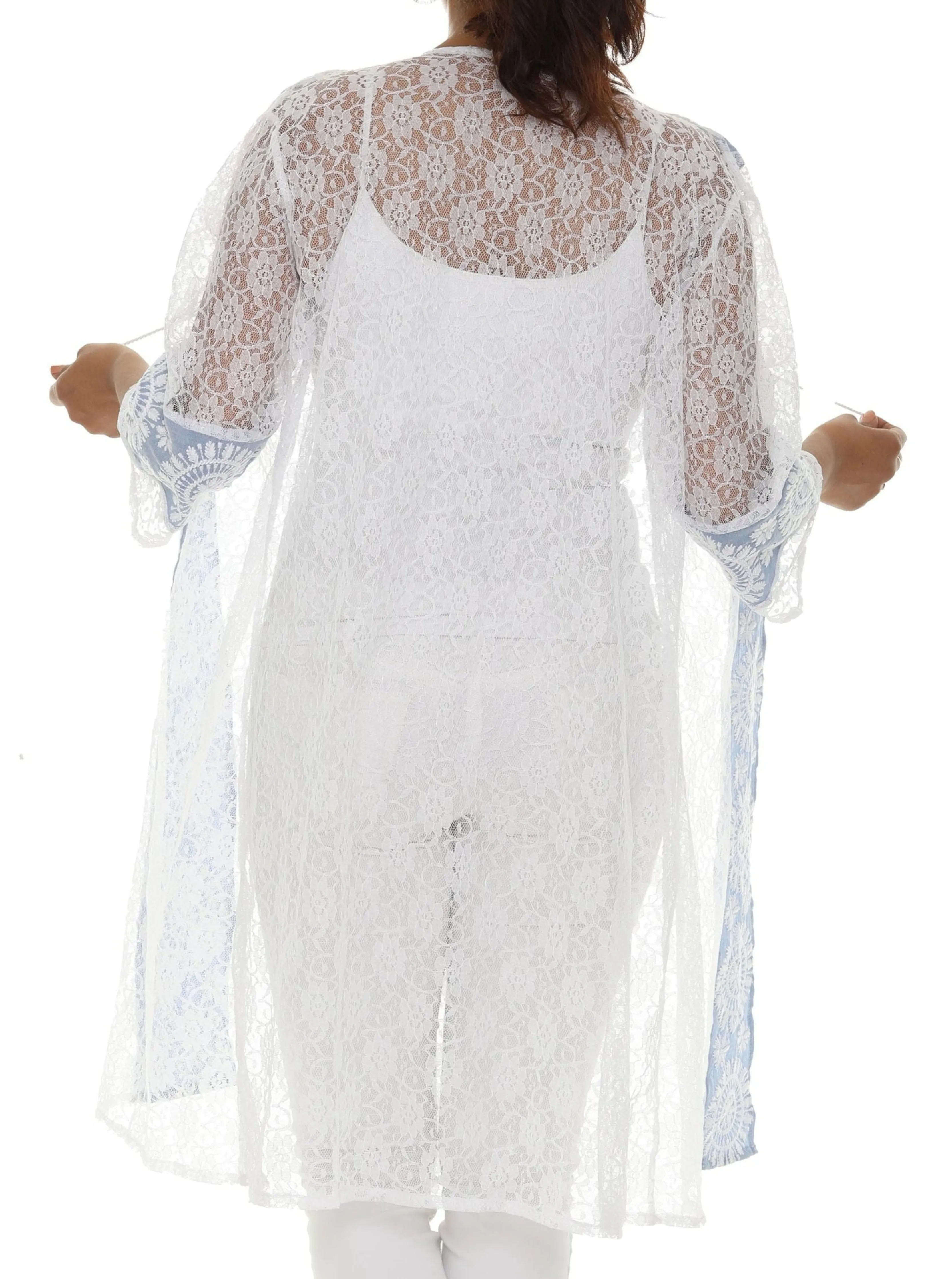 Women's Summer Long Mesh Duster Cardigan