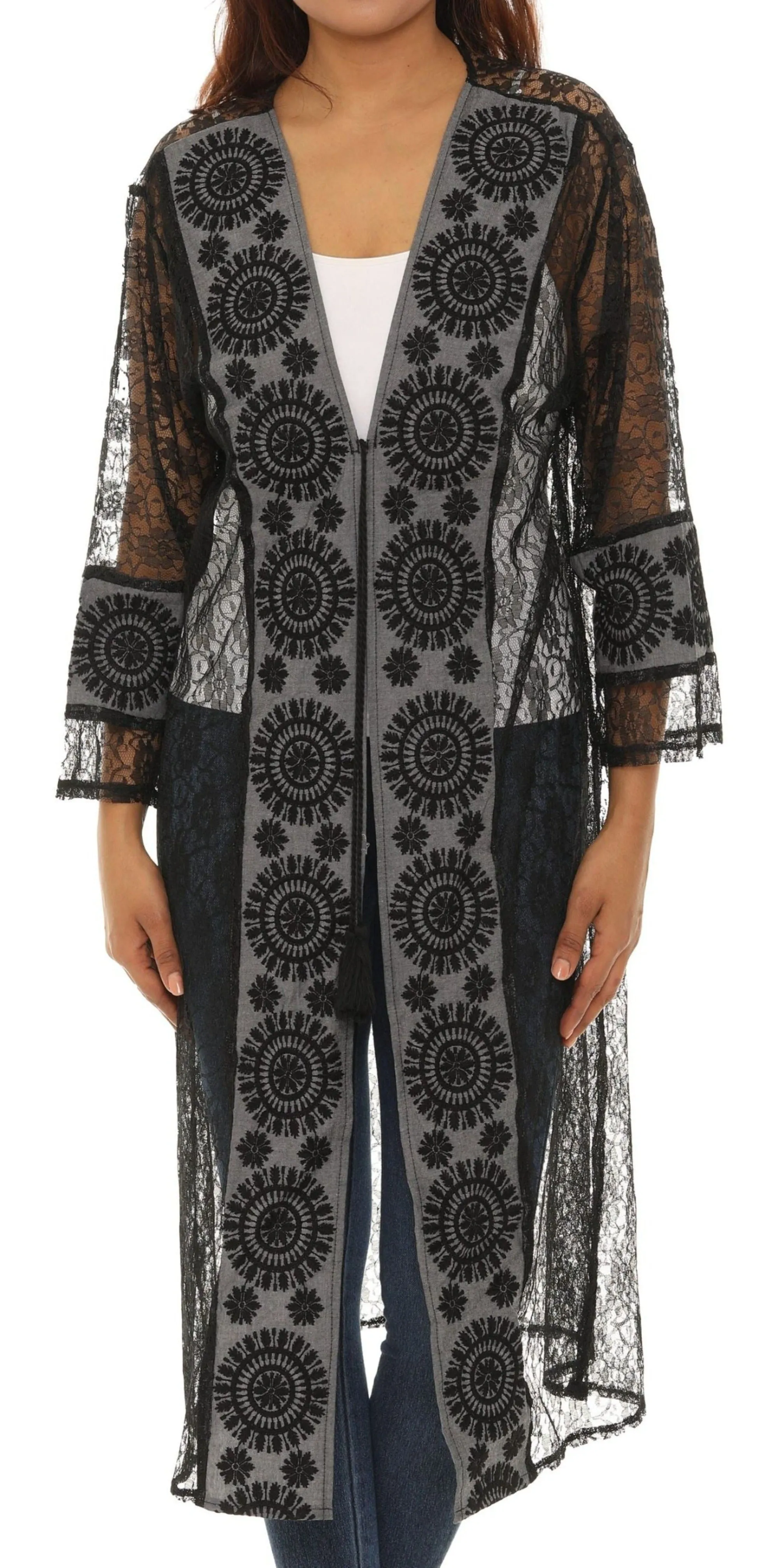 Women's Summer Long Mesh Duster Cardigan
