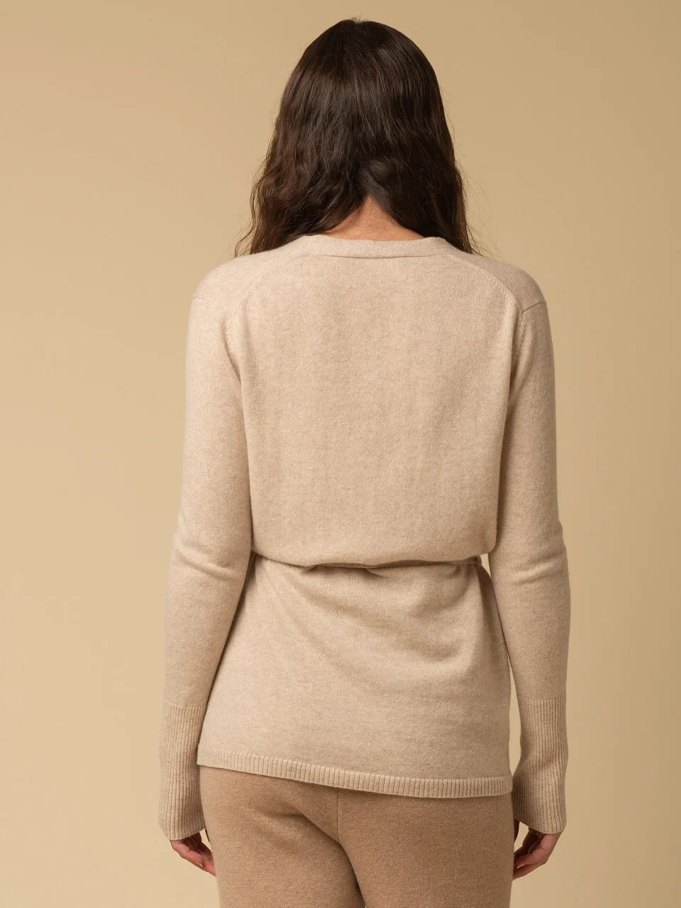 Wrap Cardigan_Oatmeal